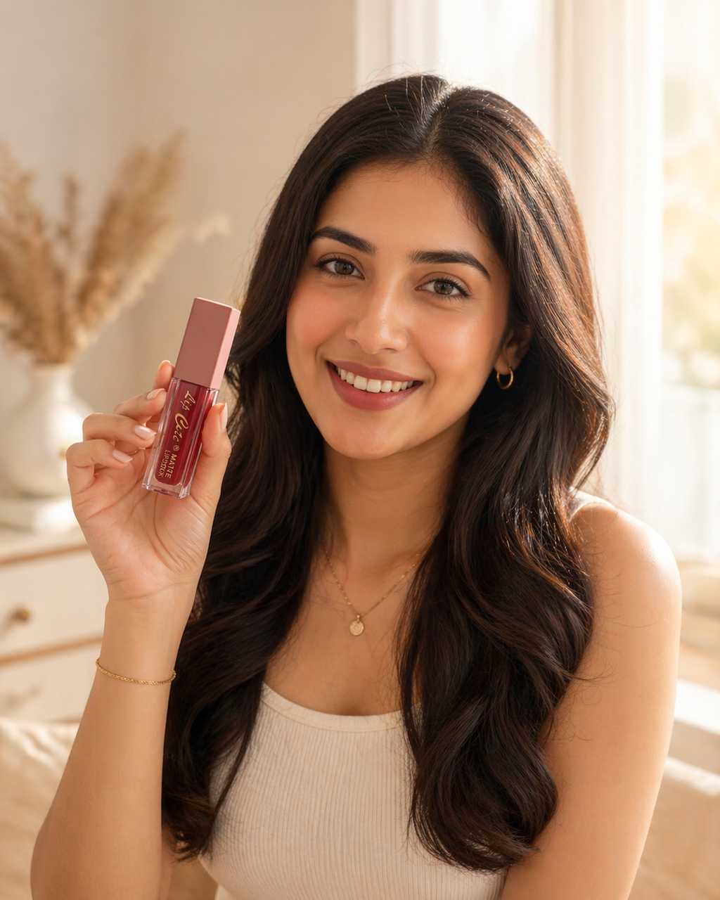 Lip Cute Matte Lipstick Set of 6 – Red & Maroon Shades | Long Lasting, Smudge Proof & Highly Pigmented