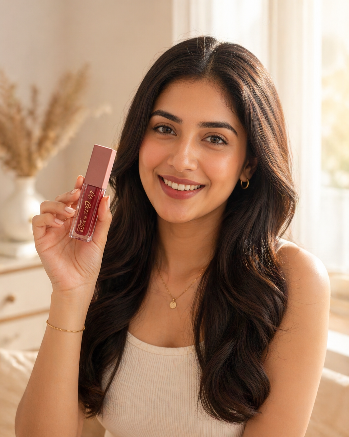 Lip Cute Matte Lipstick Set of 6 – Red & Maroon Shades | Long Lasting, Smudge Proof & Highly Pigmented